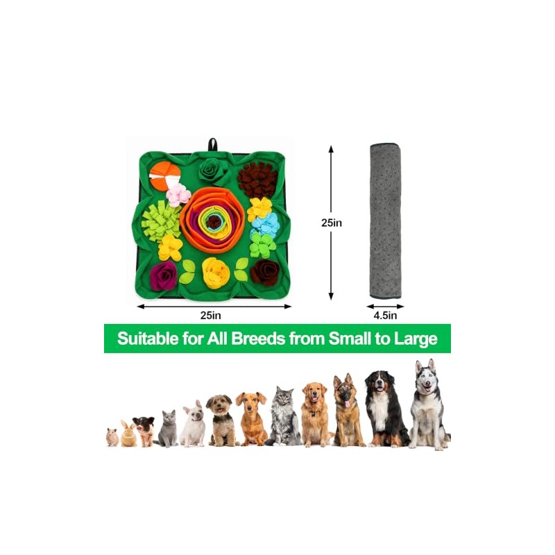 Vextronic Alfombrilla para Olfatear para Perros De Razas Grandes, Pequeñas