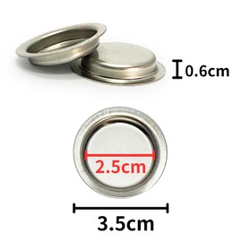 Incense Fortune - Multi-Purpose Electroplated Steel Plate, Iron Plate, Metal Tray, Metal Dish for Painting & Incense Heater Burner, Electric Incense Burner, 3.5 x 0.6cm (12)