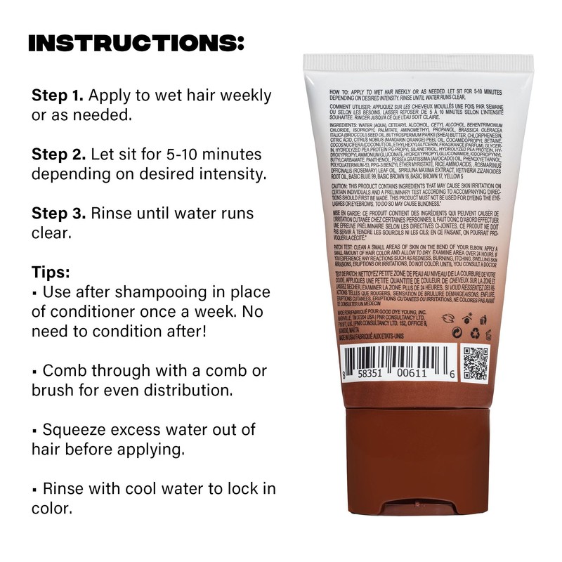 Good Dye Young Color Depositing Mask, DYEposit Color Depositing Conditioner,