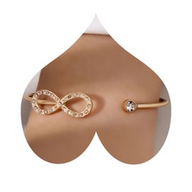 Wendalern Gold Cuff Bangle Bracelet Vintage Emerald Flower Open Bangle Dainty Green Crystal Flower Wrist Bangle Adjustable Thin Cuff Bracelet Hand Jewellery for Women Girls, Zinc