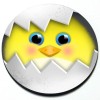 Artistic Reflection Hatching Chick - Easter Spring Cute Magnetic Grill
