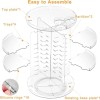 Jiavarry ROTATING MAKEUP ORGANIZER CLEAR 360 SPIN COSMETIC STORAGE TRAY