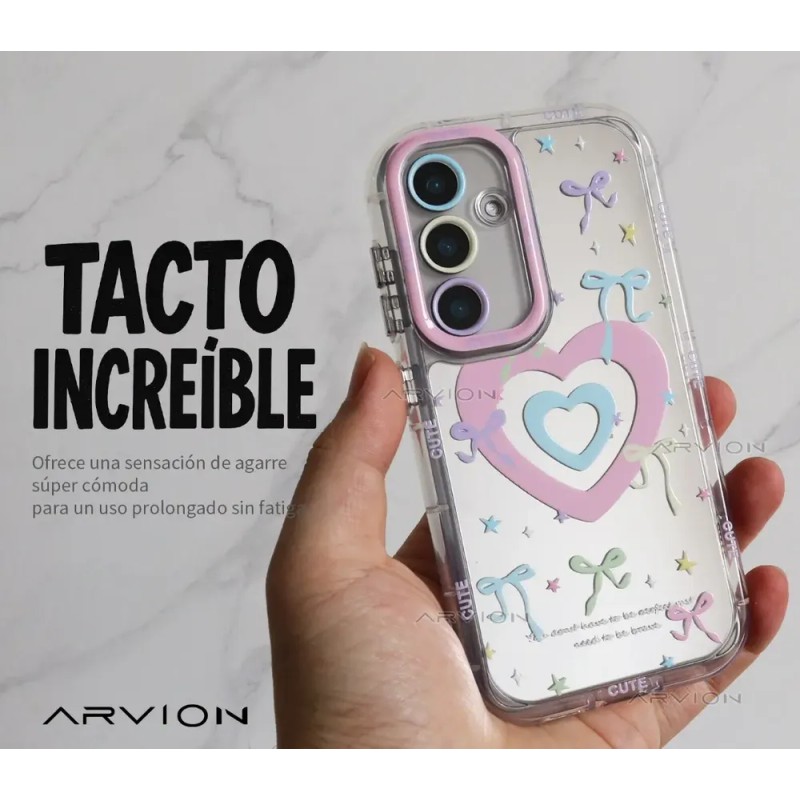 Funda Para Motorola Espejo Cute Corazones Antigolpes Mujer