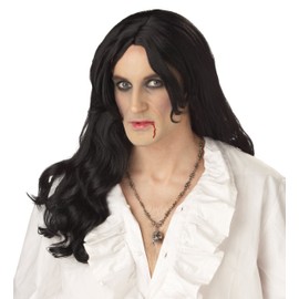 California Costumes Men's Old World Vampire Wig,Black,One Size
