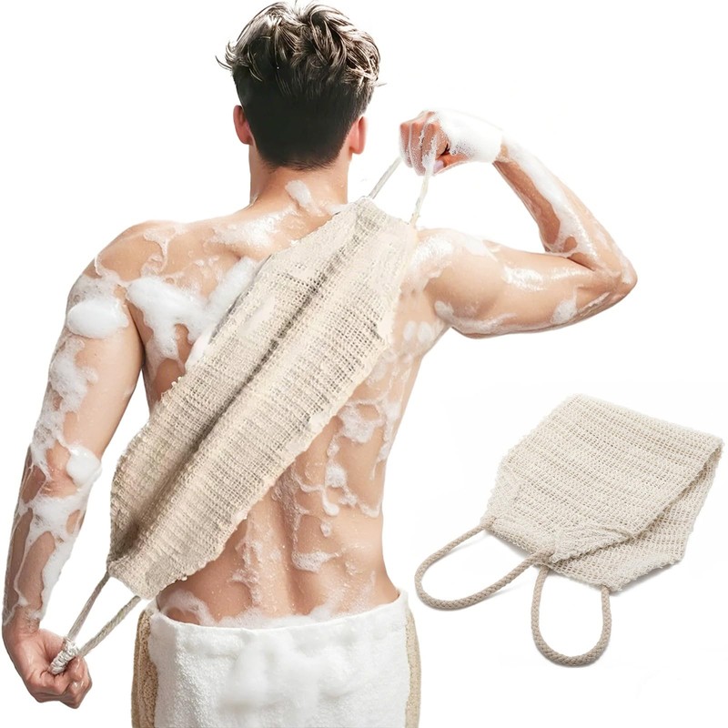 MARRASSA Exfoliante Corporal Natural De Sisal Y Ramio Para Ducha