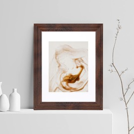 Hogaryo 11x14 Picture Frames Rustic Brown Wood Pattern Photo Frames, for 8x10 with Mat or 11x14 Without Mat Gallery Wall Display Wood Frame 1Pack