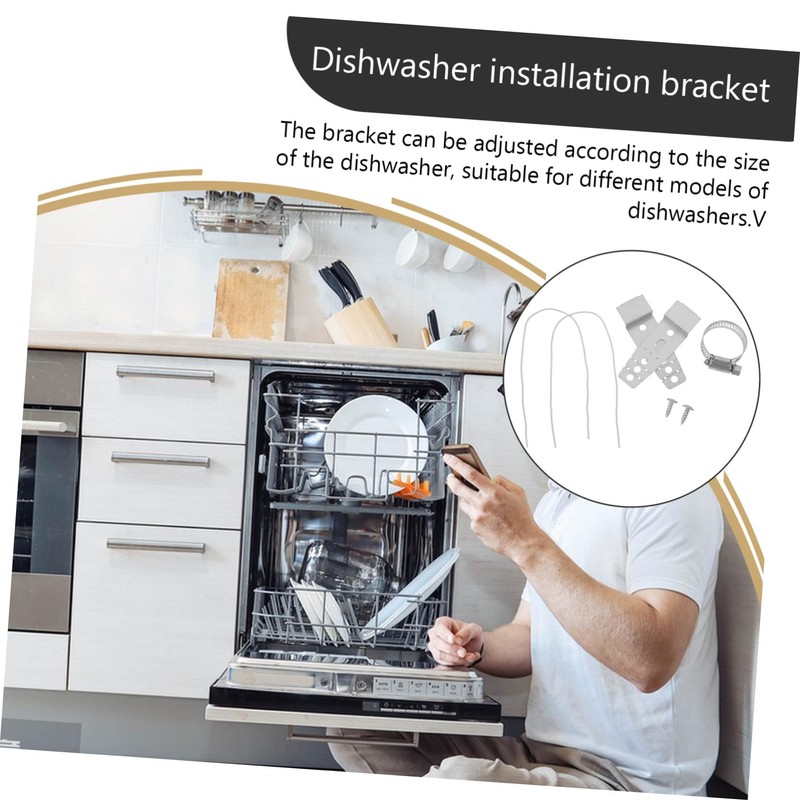 iplusmile Dishwasher Bracket Kit Undermount Sink Brackets Dishwasher Mounting Plate