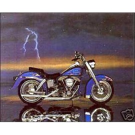 Harley Fat Shovel  8x10 Paper Tole 3D Decoupage Kit