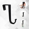 Amyhill 6 Pcs Over The Door Hook Flocked Door Hooks