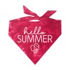 Hello Summer Dog Bandana (Red Scrunch, OS 777)
