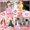 SACBRZZ Tea Set Children's Kitchen Accessories, Tea Set Wooden Toy,