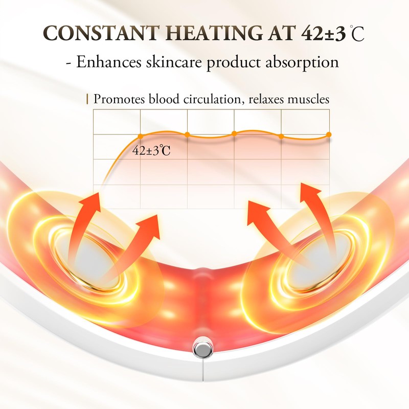V-Face Shaping Massager Electric,ANLAN EMS Double Chin Reducer,Microcurrent Face Lift
