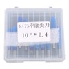 10Pcs box 3.175 Blue Plating Tungsten Steel Engraving Tool CNC