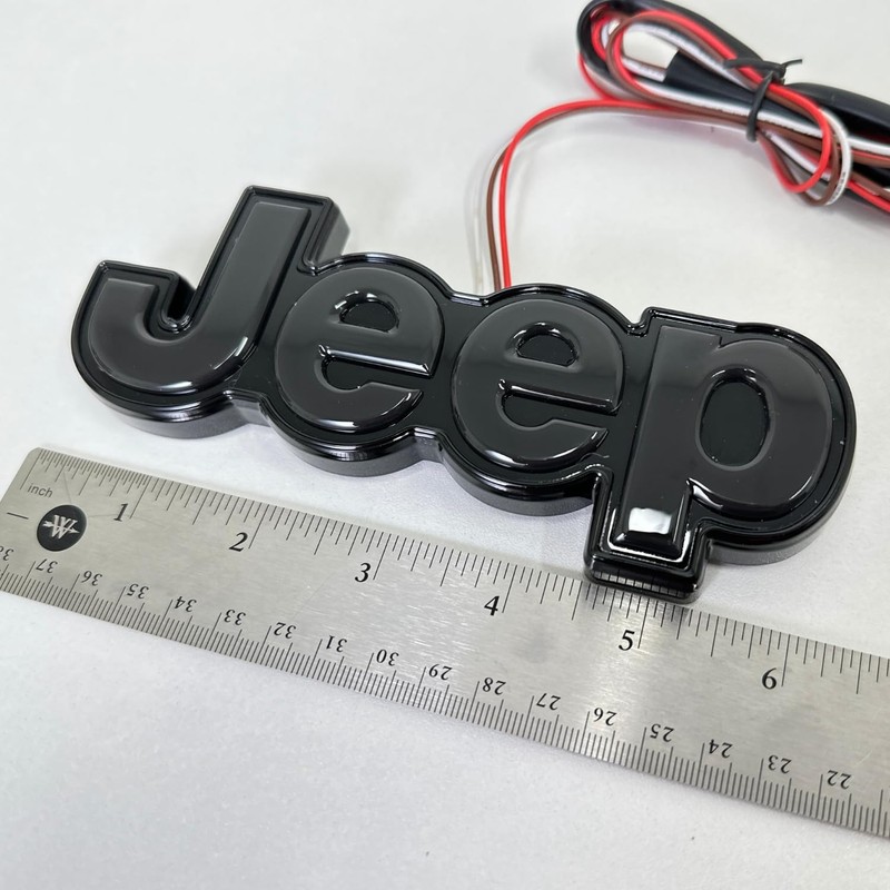 Jeep Lighted Tailgate Emblem(2014-18), Black