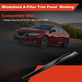 76836-9DD0A Right Passenger Side Windshield A Pillar Trim Panel Molding Compatible with Nissan Maxima 2016 2017 2018 2019 2020 Replaces 768369DD0A