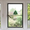 HAOSUM Celtic Trinity Knot Stained Glass Window Hanging,St Patrick's Day
