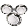 Waikhomes Stainless Steel Dinner Serving Plates, Small Round Salad Plate,