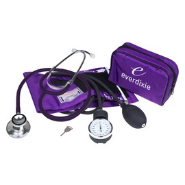 DIXIE EMS New PURPLE Adult BP Cuff Blood Pressure Kit With Matching Seperate Stethoscope