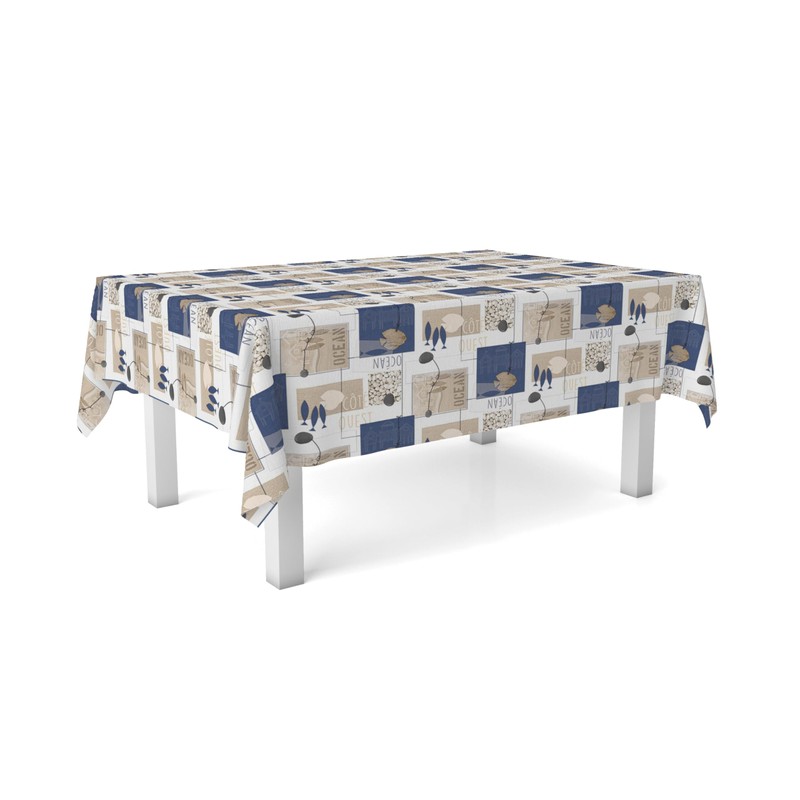 Martina Home Oilcloth Tablecloth Ocean Unique 100 x 140 cm
