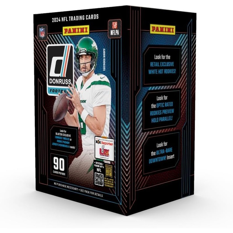2024 Panini Donruss Football Trading Cards Blaster Box (Downtown Inserts)