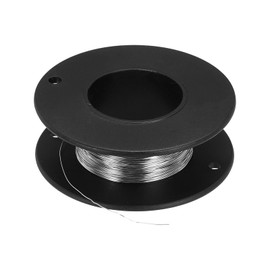 sourcing map 29 Gauge/0.3 mm Nichrome 80 Cr20Ni80 Heating Resistance Wire 66ft High Temperature for Electronic Components Repairing, Black