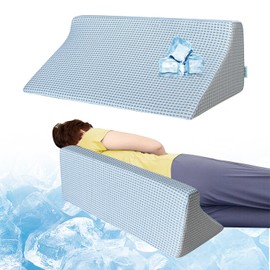 Wedges for Bed Positioning Sleeping Bed Wedge Pillow Foam Bed Sores Medical Pillows Side Sleepers Incline Cushion Post Surgery Elderly Pregnancy Back Leg Support Body Positioners Cooling Wedge