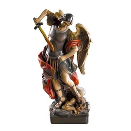 Trinity Church Supply Saint Michael Statue Christian Decoration Religious Sculptures, 8.5 Inch Height