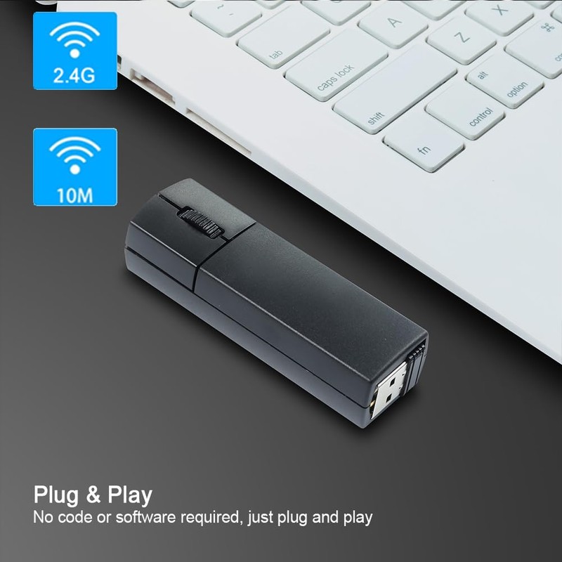 Justdfine Wireless Mouse,Mini Rechargable Travel Mouse,2.4G Ultra Slim Portable Mouse,Small