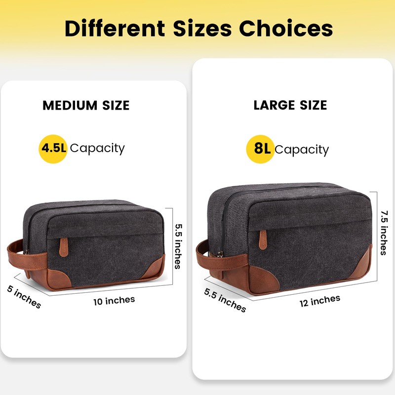 Vorspack Large Travel Toiletry Bag - Hanging Toiletry Bag for