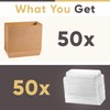 50 Pack 7.5x3.3 Inches Small Charcuterie Boxes with Clear Lids