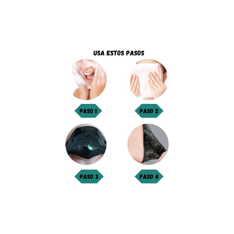 10 Cuidado Facial Mascarilla Negra Carbón Act Puntos Negros
