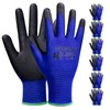 MANUSAGE Safety Work Gloves Microfoam Nitrile Coated, Firm Grip Gloves