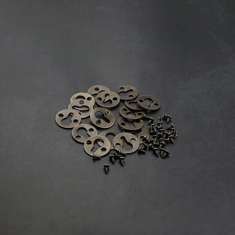 SING F LTD 20x Flat Round Keyhole Hangers Frame with