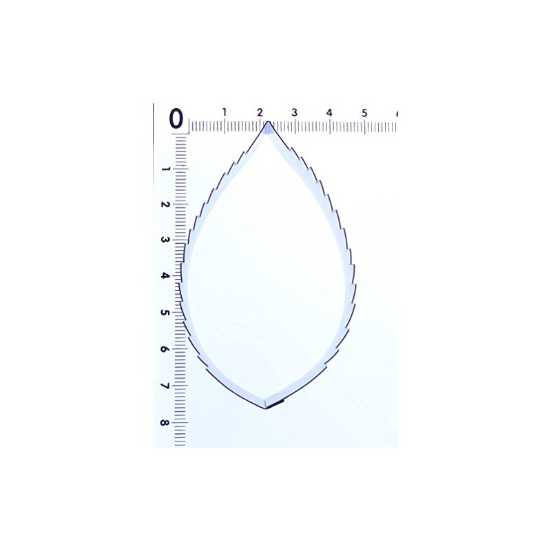 Rose Leaf Stainless Steel Sugarcraft Cutter (Large 72mm)