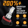 AUIMSOCO H11 LED LightBulb Bulbs DC9-32V 35W 5500LM 6000K Cool