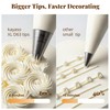 Kayaso Cake Decorating Icing Piping Tip Set, 10 X-large Decorating
