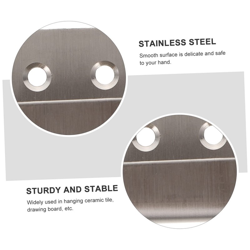 Operitacx 12Sets Stainless Steel Tile Fasteners Tile Display Hooks Wall