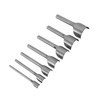 Semicircle Punch, 7pcs/Set Leather Carft Half Round Punch, Belt End