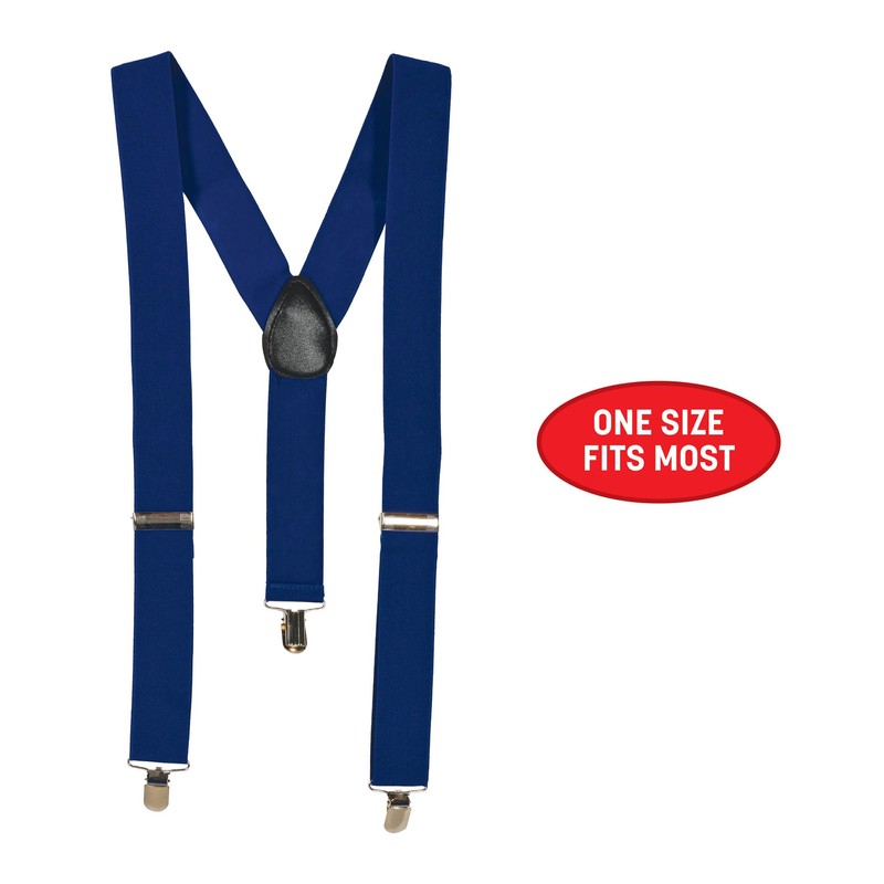 Beistle 60805-B Navy Blue Suspenders,1ct
