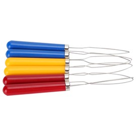 Pack of 6 Wire Loop, Button Hook, Button Hook and Zipper Pull, One Hand Buttons, Aid, Button Aid, One-Handed Buttons, Aid, Wire Loop, Button Hook, Zipper Pull Aid