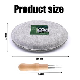 JNGTKL Felting Pad, Stylish and Sophisticated Felting Mat with Felting Needles, Needle Felting Mat, Felting Needle and Mat, Needle Felt Tool Kit, Needle Felting Needles and Felting Pad