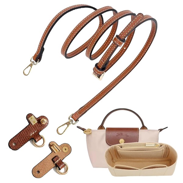 2-Pack Mini Bag Replacement Shoulder Strap and Bag Insert Organizer