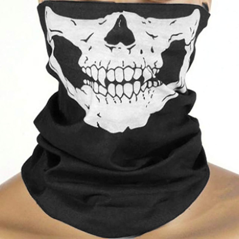 WHITE FANG FG028 Men's Face Guard, Neck Warmer, Skull Skull,