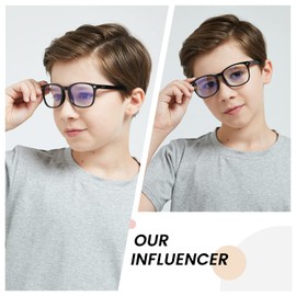 DUCO Kids Blue Light Glasses Girls Boys Computer Gaming Eyeglasses Anti UV,Bluelight Glasses for Kids Age 6-10 K028