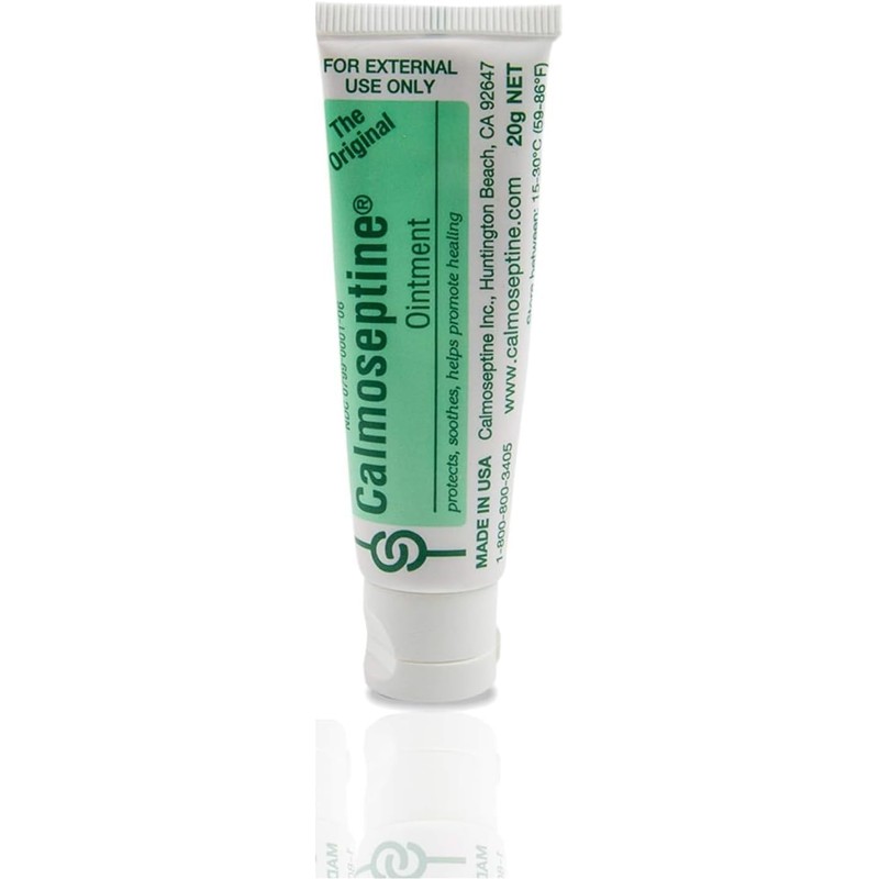 Calmoseptine Ointment Tube 20 Gram Travel Size (Pack of 6)