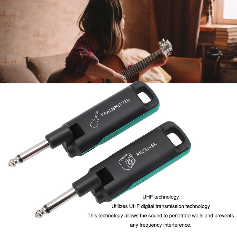 Wireless Guitar Sound Transmission System USB Rechargeable UHF Wireless Guitar