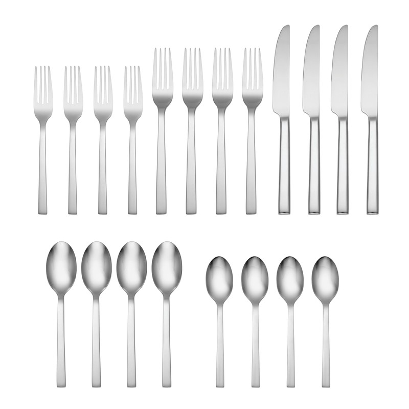 Oneida Chef's Table 20 Piece Everyday Flatware, Service for 4,