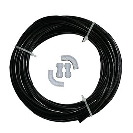 YZMSZ 1/4 Inch O.D. tube Lenght 100Ft (30m) black RO Water Filter Tubing PE,Use with Reverse Osmosis Systems, Drinking Water Filters, Liquid Dispensers,Coffee Machine,Ice Maker.