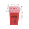 SAFIGLE 3Pcs Disposal Container with Flip Open Lid Durable Collector