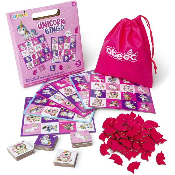 abeec Unicorn Bingo – Bingo Game for Children and Adults